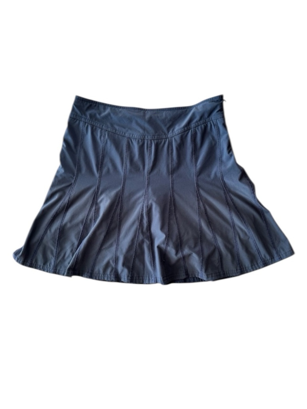 Athleta Wear About Skort Gray Athletic Sport Tennis Running Pockets Zip
